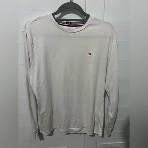 White Long Sleeve Tommy Hilfiger T-Shirt